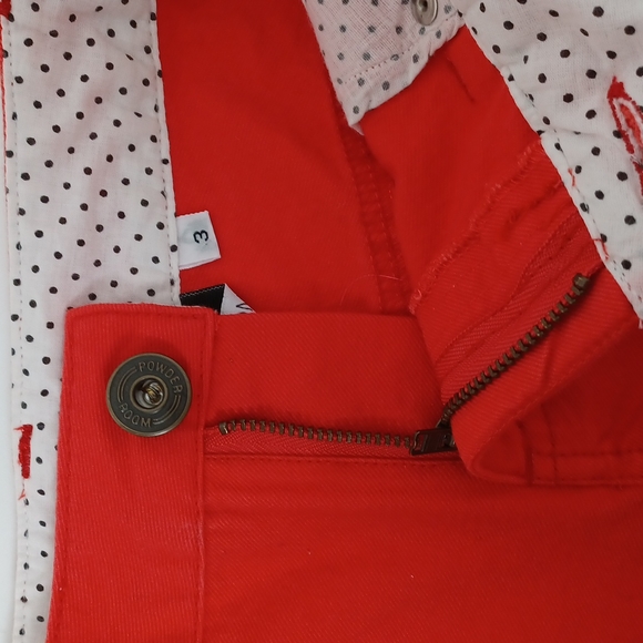 ✨3/$25✨ NWT Powder Room Coral Denim Shorts - 3 - Picture 5 of 8